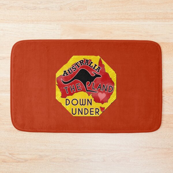 Item preview, Australia Land Down Under Kangaroo Retro Luggage Sticker designed and sold by emkayhess.