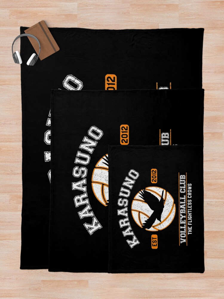 "HAIKYUU KARASUNO VOLLEYBALL CLUB" Throw Blanket by karenlewis405 Redbubble