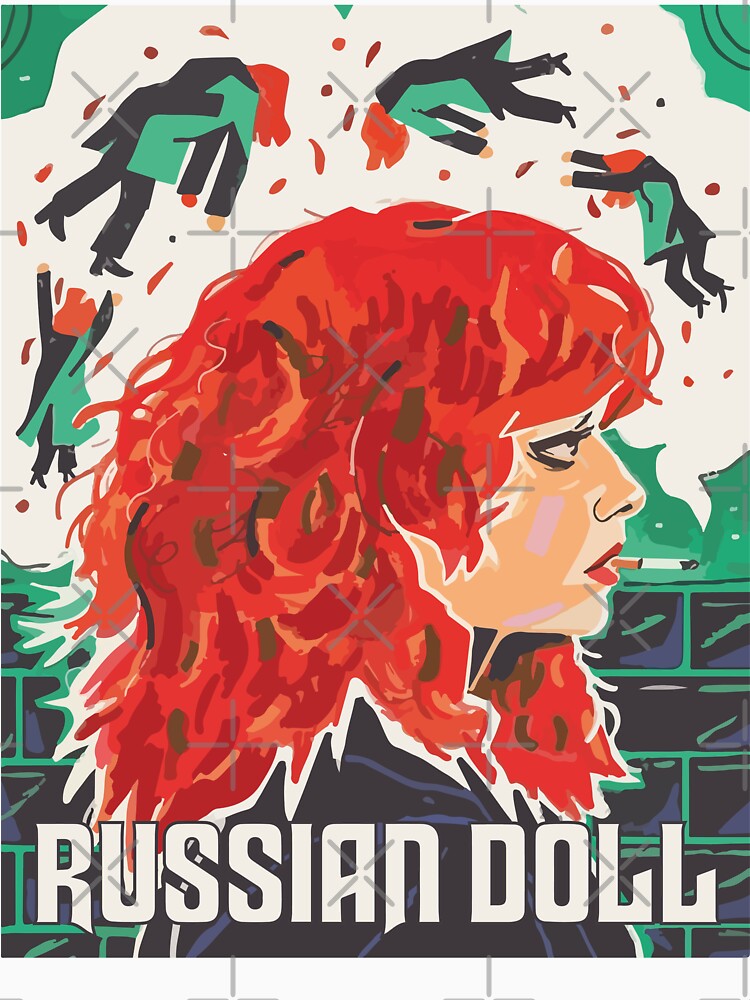 Thumbnail 3 von 3, Baseballshirt mit 3/4-Arm, Puppe Russisch designt und verkauft von MarcoPolok.