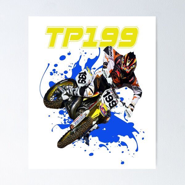 Item preview, Travis Pastrana 199 Motocross and Supercross Champion #199 Dirt Bike Gift Design designed and sold by JohnyyBrap.