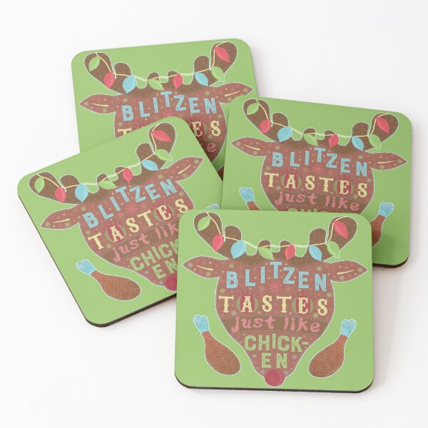 Item preview, Funny Christmas Blitzen Chicken Reindeer Humor designed and sold by emkayhess.