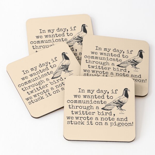 Item preview, Funny Old Age Twitter Bird Grandpa Senior Humor designed and sold by emkayhess.
