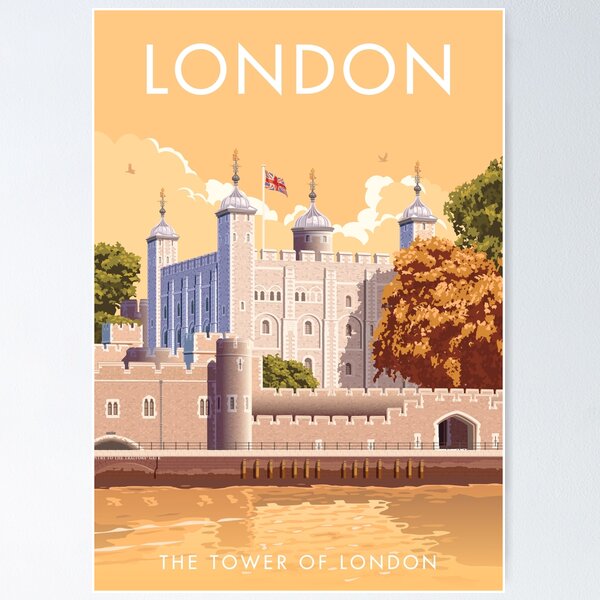 Vista previa del artículo con la obra «La torre de Londres», diseñado y vendido por smillership.