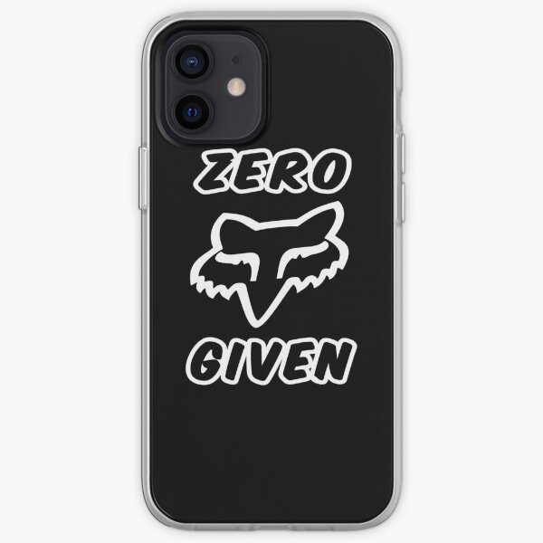 Zero Fox's Given Funny Motocross Dirt Bike Mountain Biking Jet Skiing and ATV Quad Biker Gift iPhone Soft Case