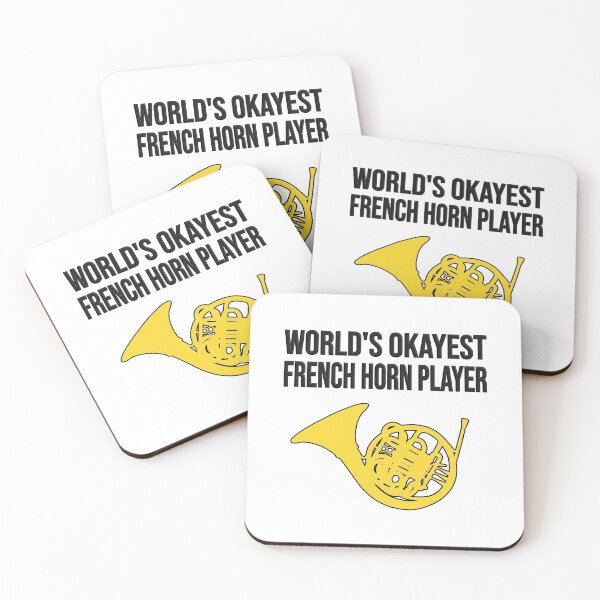 Item preview, French Horn - WORLD'S OKAYEST FRENCH HORN PLAYER - F Horn gift designed and sold by HEJAshirts.
