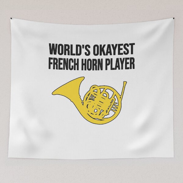Item preview, French Horn - WORLD'S OKAYEST FRENCH HORN PLAYER - F Horn gift designed and sold by HEJAshirts.