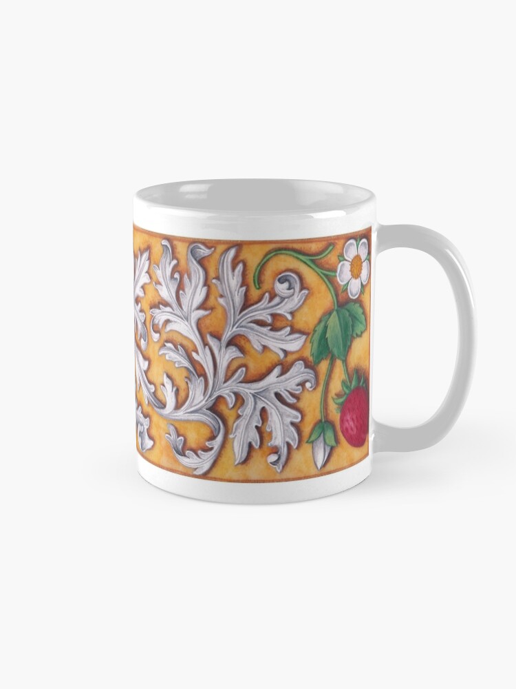 Alternate view of Medieval Strawberries and Acanthus Mug