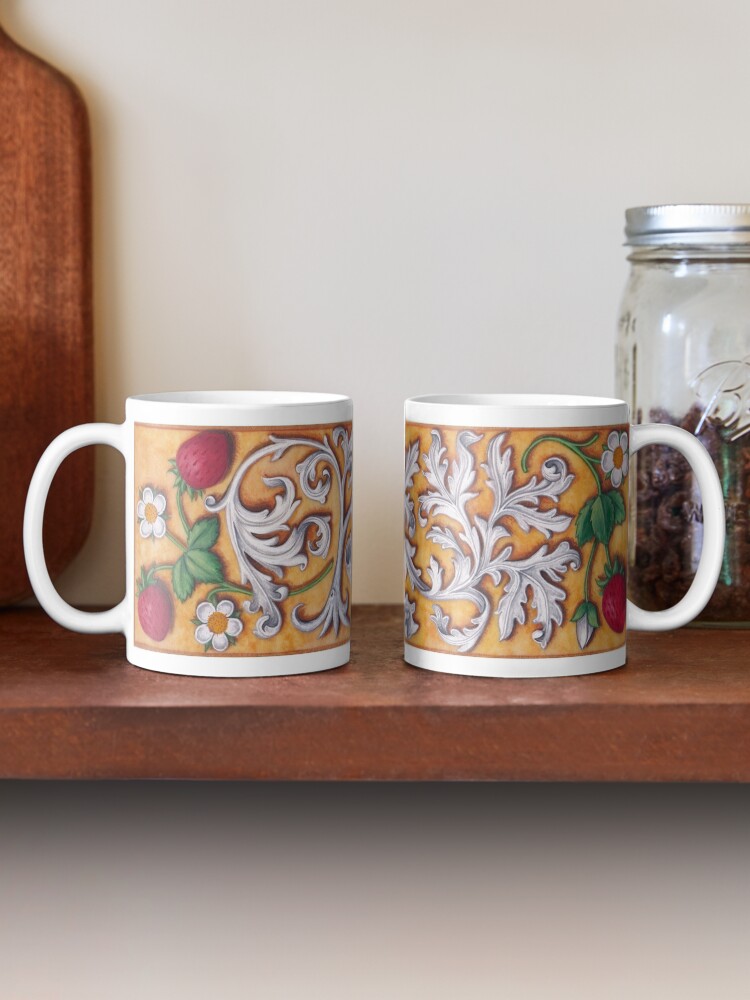 Alternate view of Medieval Strawberries and Acanthus Mug