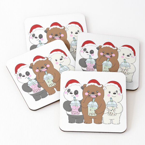 Item preview, We Bare Bears Xmas Bubbletea designed and sold by plushism.