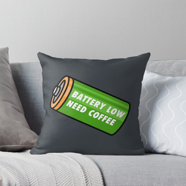 Item preview, Battery Low - Need Coffee! - Green designed and sold by MOREDANKMEMES.