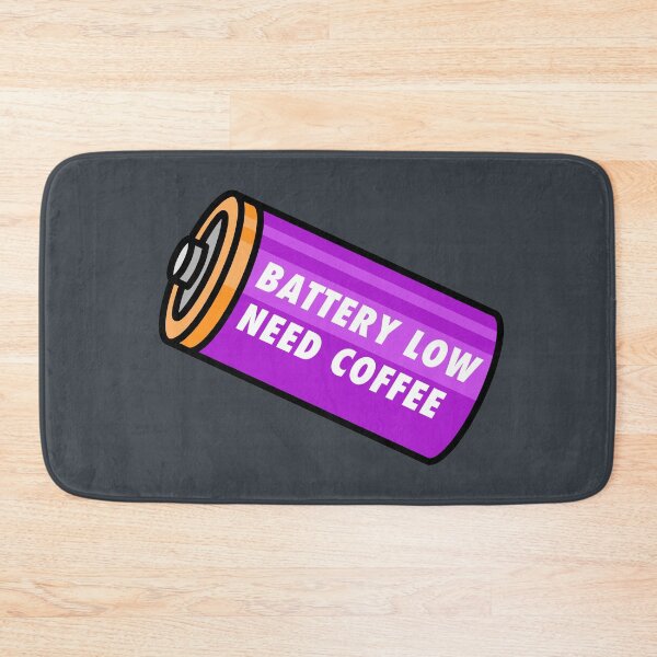 Item preview, Battery Low - Need Coffee! - Purple designed and sold by MOREDANKMEMES.