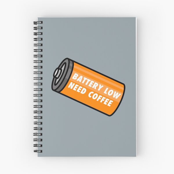 Item preview, Battery Low - Need Coffee! - Orange designed and sold by MOREDANKMEMES.
