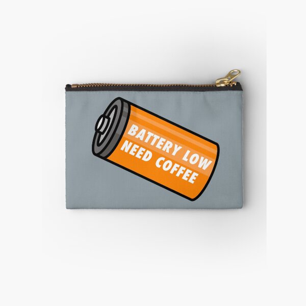 Item preview, Battery Low - Need Coffee! - Orange designed and sold by MOREDANKMEMES.