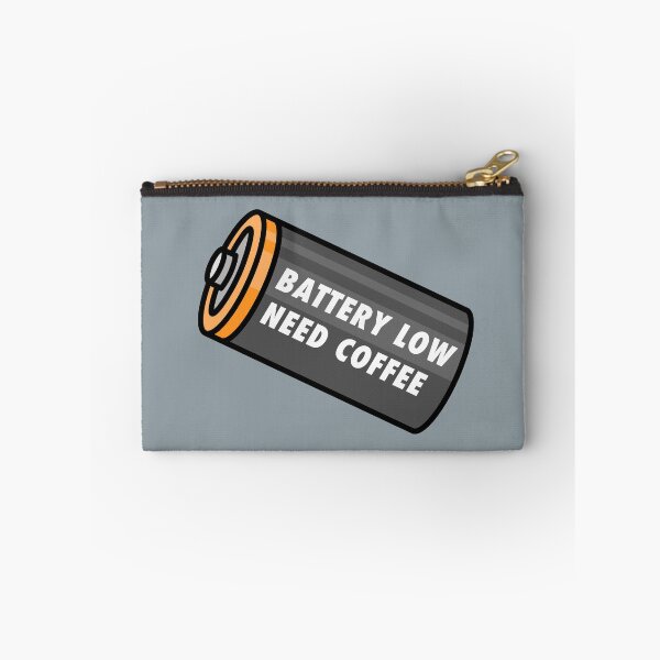 Item preview, Battery Low - Need Coffee! - Black designed and sold by MOREDANKMEMES.