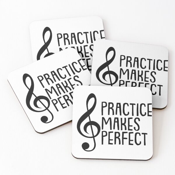 Item preview, Practice Makes Perfect Music | Treble Clef designed and sold by GeneticRambles Shop.