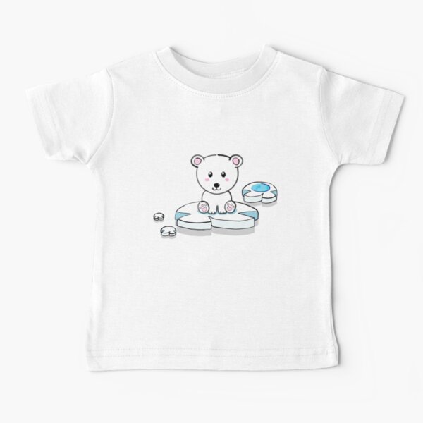 Osito polar kawaii Camiseta para bebés