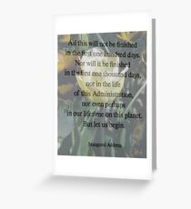 Kennedy's Inaugural Adress Greeting Card