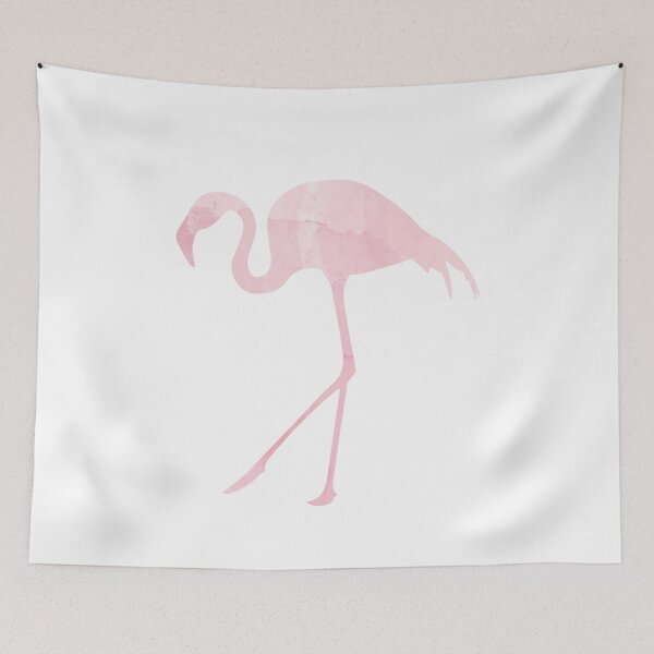 Item preview, Pink Watercolor Flamingo Silhouette designed and sold by Anna Naftaly.