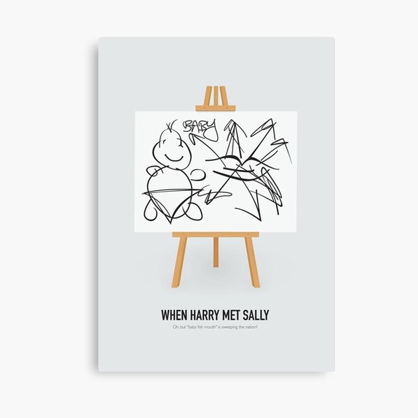 When Harry Met Sally - Alternative Movie Poster Canvas Print