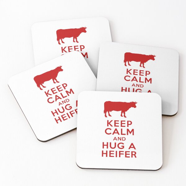 Item preview, Keep Calm and Hug a Heifer Dairy Farm designed and sold by AntiqueImages.