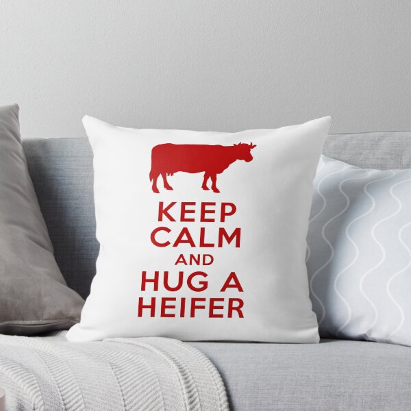 Item preview, Keep Calm and Hug a Heifer Dairy Farm designed and sold by AntiqueImages.