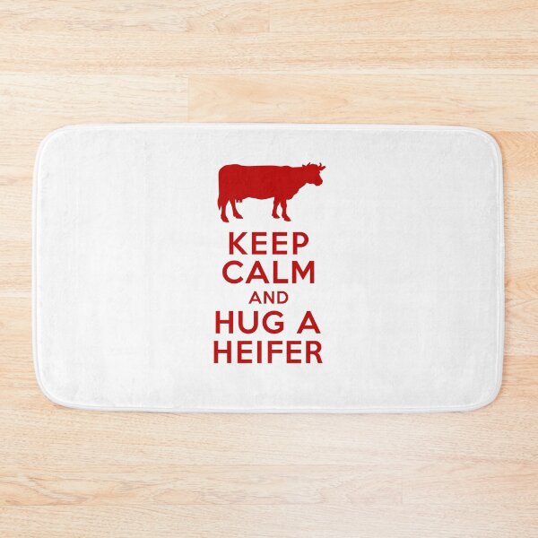 Item preview, Keep Calm and Hug a Heifer Dairy Farm designed and sold by AntiqueImages.