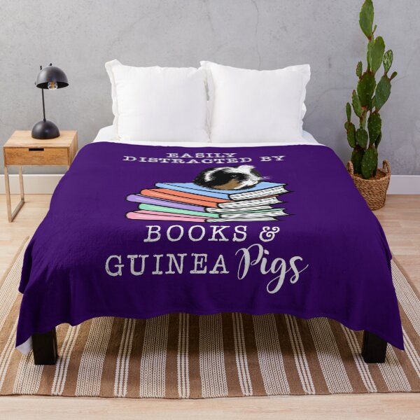Item preview, Easily distracted by books & Guinea Pigs, guinea pig lovers, book lovers, pet, vet designed and sold by TheArtyApples.
