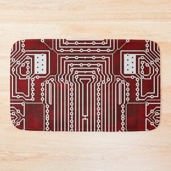 Item preview, Red Geek Motherboard Circuit Pattern designed and sold by livianasgifts.