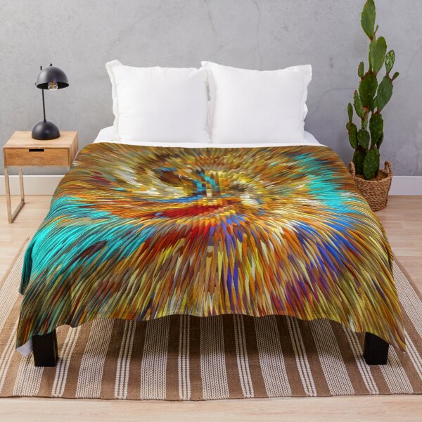Artikelvorschau, Aqua Violet Burst Vortex Digital Art entworfen und verkauft von Warren Paul Harris.