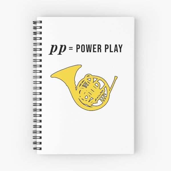 Item preview, FRENCH HORN - pp = power play - funny F Horn gift designed and sold by HEJAshirts.