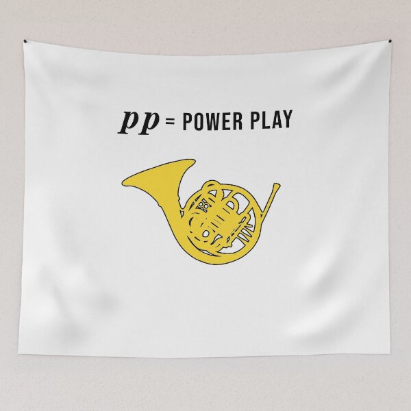 Item preview, FRENCH HORN - pp = power play - funny F Horn gift designed and sold by HEJAshirts.