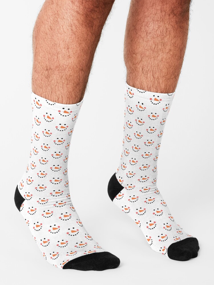 Alternate view of Snowman Face Socks