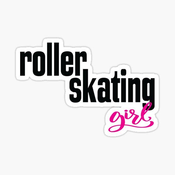 "Roller Skating Girl" Sticker by ProjectX23 Redbubble