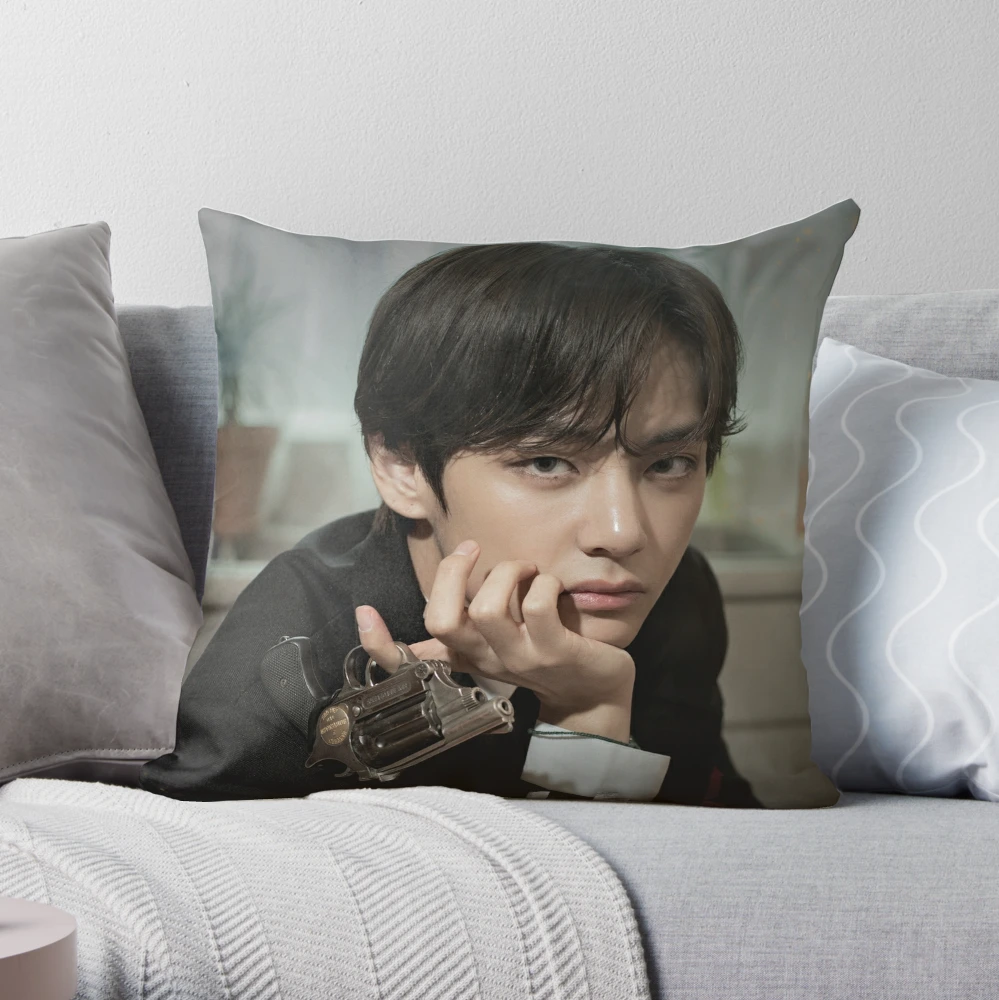 V Kim Taehyung - BTS Throw Pillow Case Cushion Cover Home Decor