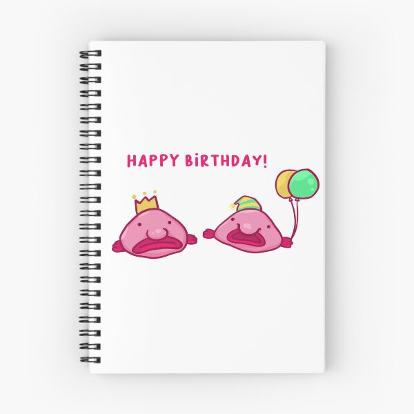 Artikelvorschau, Blobfisch mit Partyhüten und Luftballons entworfen und verkauft von manydoodles.