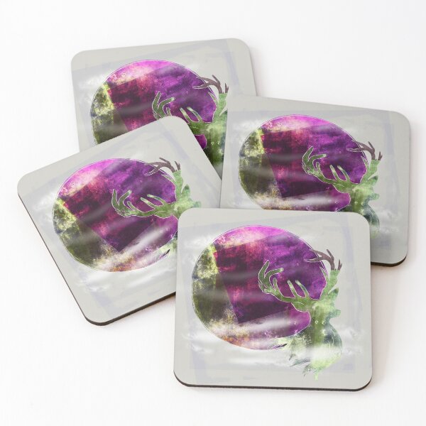 Item preview, Copy of Deer in moonlight stamp rough designed and sold by studioMoSa.