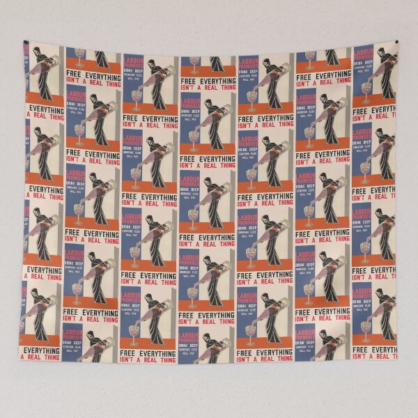 Item preview, Vote Labour - Free Everything Isn't a Real Thing designed and sold by MandWthings.