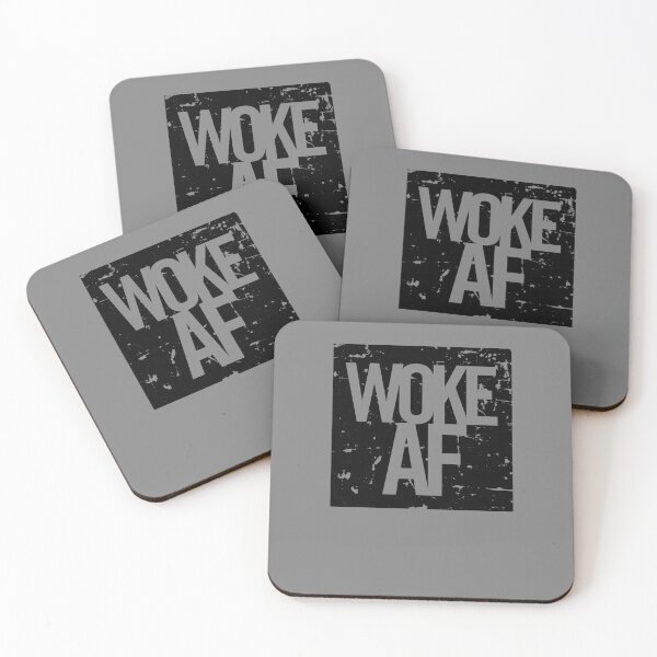 Item preview, Woke AF, stay woke, current designed and sold by Gerald Waters.