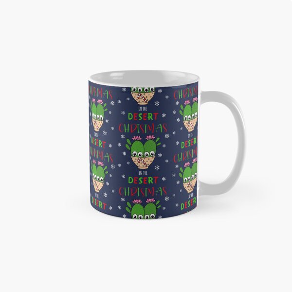 Artikelvorschau, Christmas In The Desert - Cacti Couple In Christmas Candy Cane Bowl entworfen und verkauft von DreamCactus.