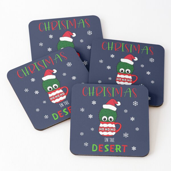 Item preview, Christmas In The Desert - Cactus With A Santa Hat In A Christmas Mug designed and sold by DreamCactus.