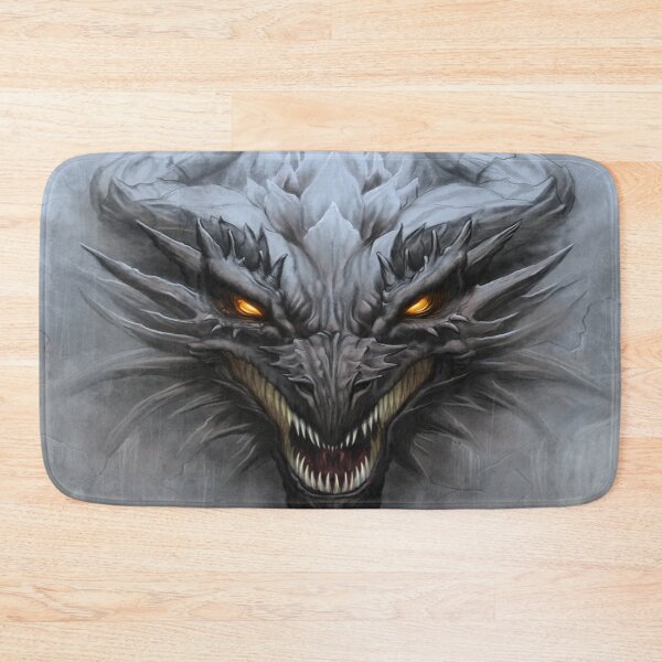 Item preview, Dragon head on gray stone background designed and sold by leen12 Art Designs Prints.