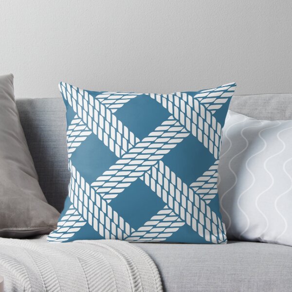 Item preview, Navy blue nautical rope pattern designed and sold by Marta Jonina.