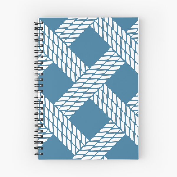 Item preview, Navy blue nautical rope pattern designed and sold by Marta Jonina.