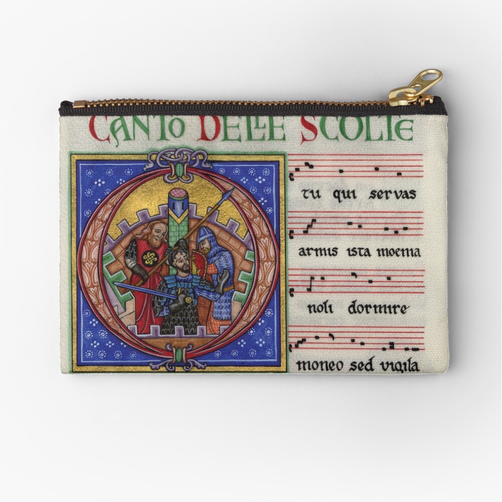 Medieval music Zipper Pouch