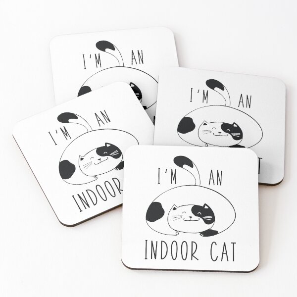 Item preview, I'm An Indoor Cat designed and sold by LuckyFoxDesigns.