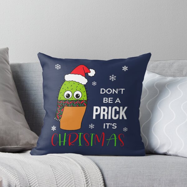 Artikelvorschau, Don't Be A Prick It's Christmas - Cute Cactus With Christmas Scarf entworfen und verkauft von DreamCactus.