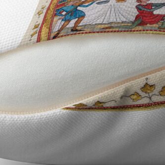 Alternate view of Medieval illumination - Gothic Banquet Throw Pillow