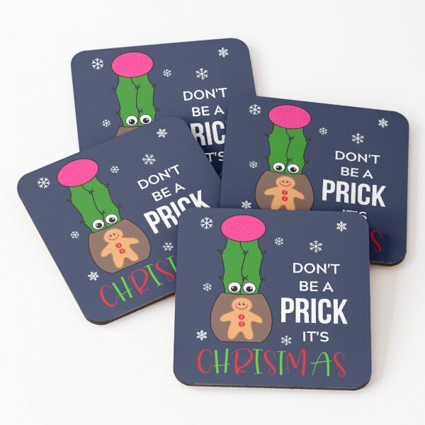 Item preview, Don't Be A Prick It's Christmas - Hybrid Cactus In Gingerbread Man Pot designed and sold by DreamCactus.