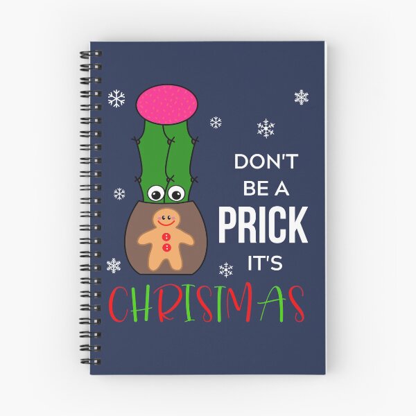 Item preview, Don't Be A Prick It's Christmas - Hybrid Cactus In Gingerbread Man Pot designed and sold by DreamCactus.