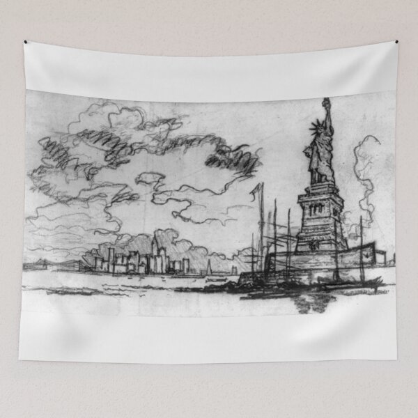 Item preview, Hail America - Joseph Pennell - 1908 designed and sold by CrankyOldDude.